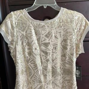 NWT never worn sequins dress.  Sheer and sexy.